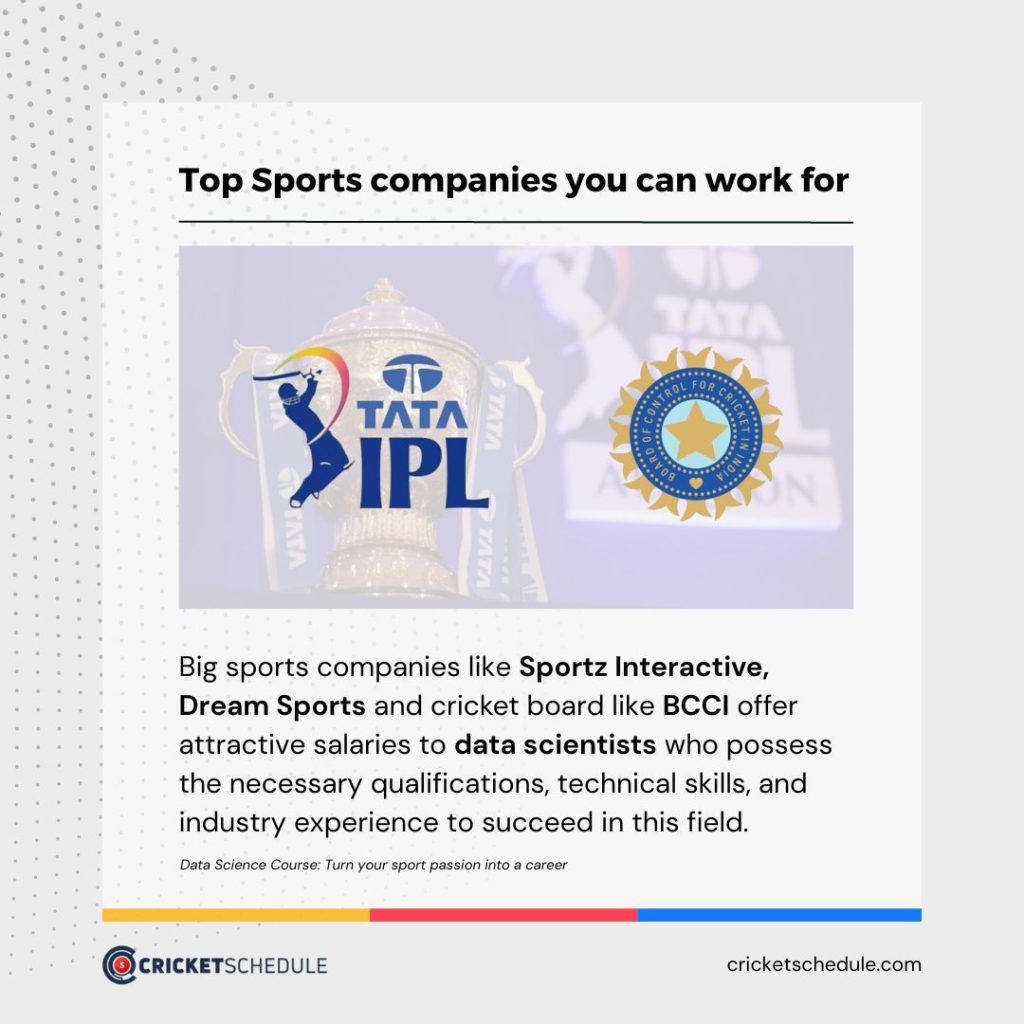 Data Science Course Turn your sport passion into a career Cricket