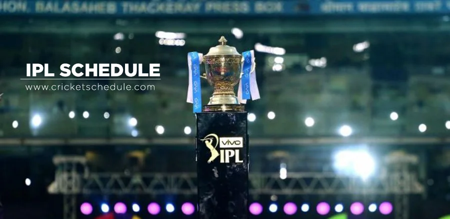 IPL Schedule 2023 with full IPL match list