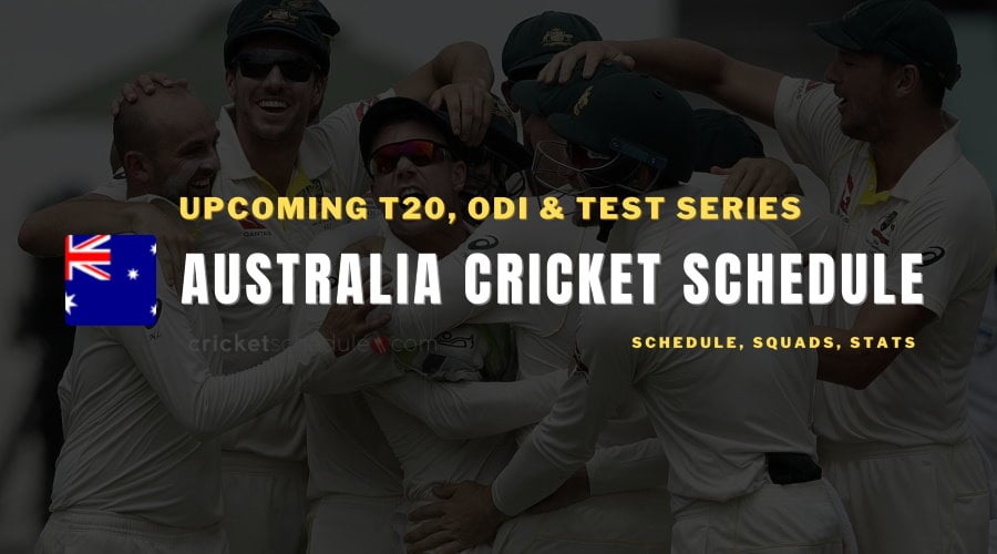 Australia Cricket Schedule 2023 / 2024