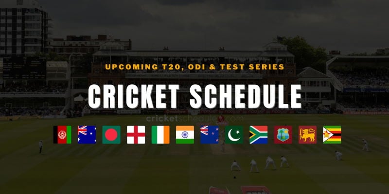 Cricket Schedule 2023 Series and Tournaments Full List