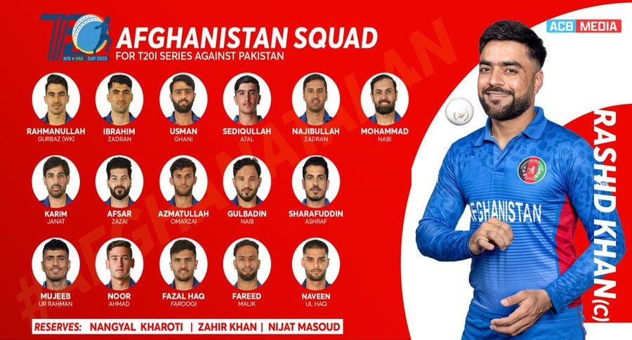 pakistan cricket team for afghanistan tour