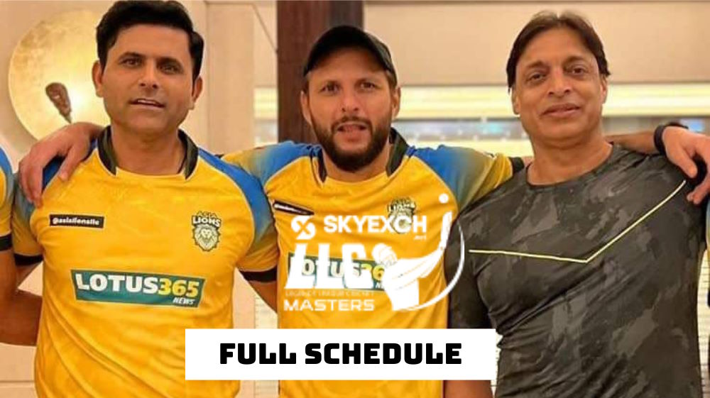 LLC Masters Schedule 2023 for Legends League Cricket Fixtures, Dates