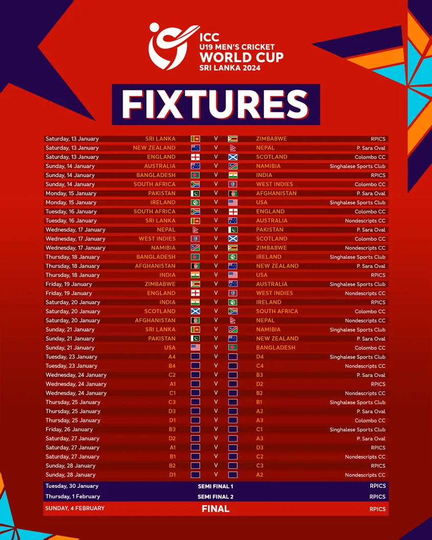 cricket world cup schedule        <h3 class=