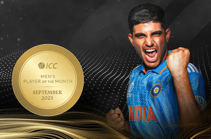 Shubman Gill Named Icc Mens Player Of The Month For September 2023 8183