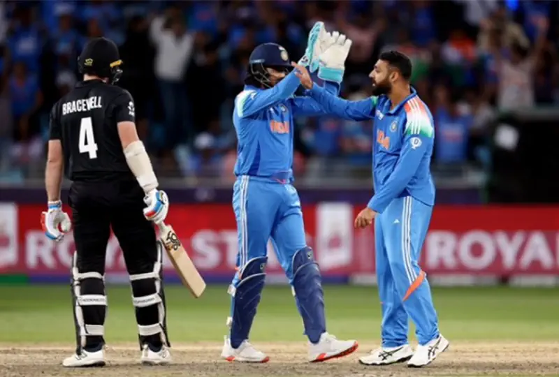 India Tops Group A with Convincing 44-Run Win Over New Zealand in Champions Trophy