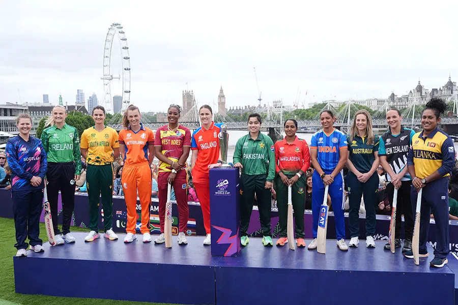 ICC Women’s World Cup Captains Gather In London For Official Trophy Shoot